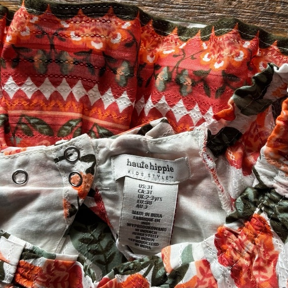 haute hippy Toddler Girls Cotton Cap Sleeve Sun Dress Ruched Bodice Tiered Skirt - Picture 6 of 9